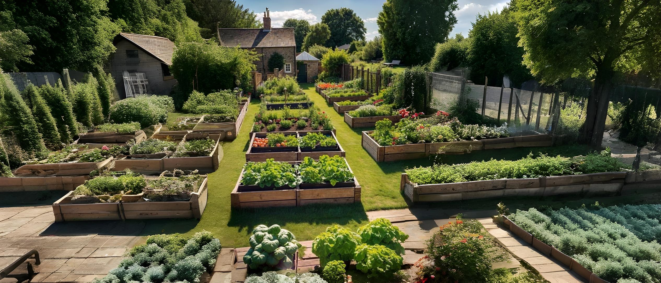 Home vegetable garden from setup to harvest